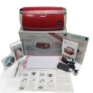 Brand new in box- Red Cricut Cake Mini and cake tool kit set